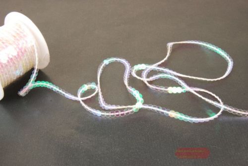 Bild von Band 20m/ 6mm,  Pailletten, weiss