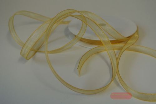 Bild von Band 50m/ 09mm, Organza, d'gelb