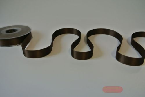 Bild von Band 25m/ 15mm, Double face Satin, chocobraun