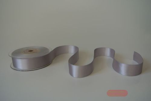 Bild von Band 25m/ 25mm, Double face Satin, hellgrau