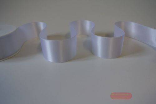 Bild von Band 25m/ 40mm, Double face Satin, weiss