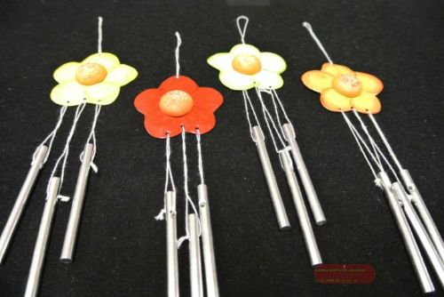 Bild von Deco, Metallblumen Windspiel 4-fach sortiert, bunt
