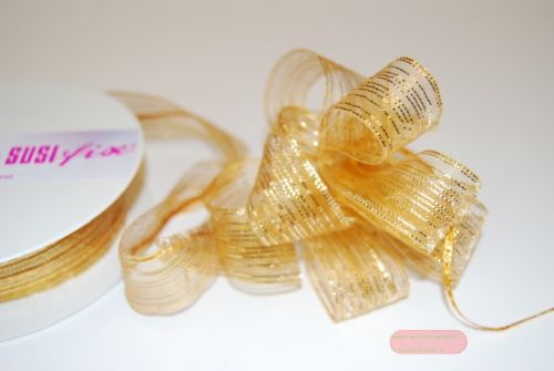 Bild von Susifix 25m/ 25mm, Streifen, gold