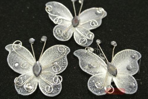 Bild von Deco, Schmetterling 35mm, grau