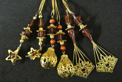 Bild von Deco, Acrylhänger sort. 16cm 3-fach, braun