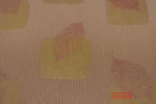 Bild von Bogen 70x 100cm, Blatt mit Quadrat, natur/gold