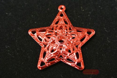 Bild von Deco, Stern offen 60mm mit Oese, rot