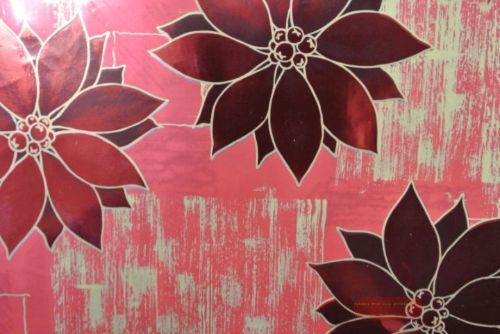 Bild von Bogen 70x 100cm, Weihnachtsstern, rot