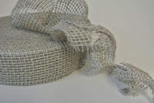 Bild von Band, 40m/   50mm Jute, silber