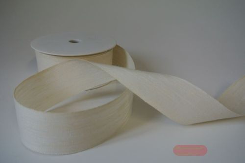 Bild von Band 20m/ 40mm, Leinen, creme
