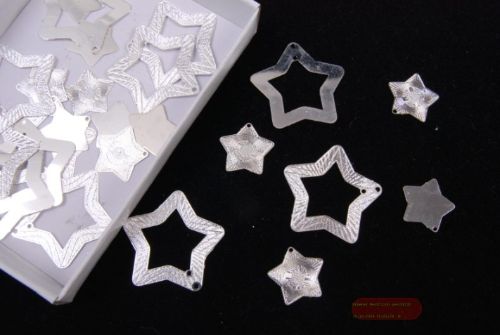 Bild von Deco, Metal star in star 3cm, silber