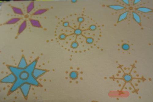 Bild von Bogen 70x 100cm, Flocke auf Gold, Moda