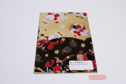 Bild von Beutel, 12x 17cm Niko, gold/rot