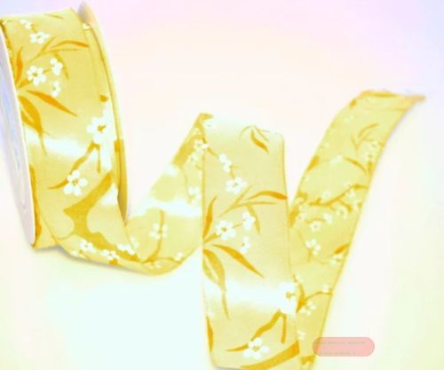 Bild von Band 20m/ 25mm, Kirschblühte, gelb