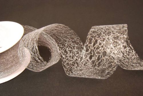 Bild von Deco, 25m/  30mm Spiderweb, silber