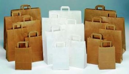 Bild von Tasche, B18+08x H24cm ZH, braun gerippt