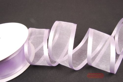 Bild von Band 25m/ 40mm, Organza D-Face satin, lila