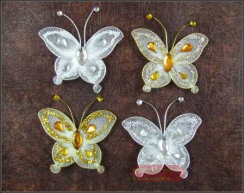 Bild von Schmetterlinge, 3cm klebend - sortiert, bunt