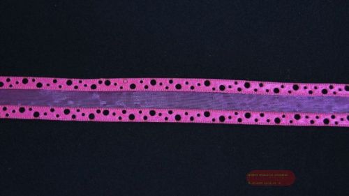 Bild von Band  20m/ 20mm, Organza m. Lochrand, fuchsia 33