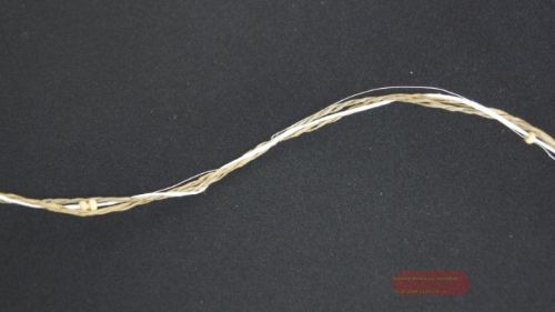 Bild von Girlande 10m/ 5mm, 3x Schnur/-Holzperlen, braun