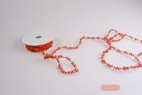 Bild von Band 15m/ 8mm, Flock, rot