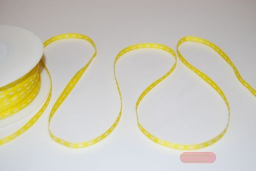 Bild von Band 50m/ 04mm, single stitch ribbon, gelb