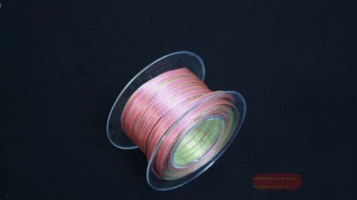 Bild von Band 25m/ 5mm, Würfelrand, rosa/grün 65