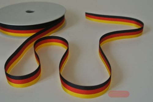 Bild von Band 50m/ 15mm, National, gelb/rot/schwarz