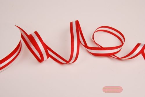 Bild von Band 50m/ 15mm, National, rot/weiss/rot