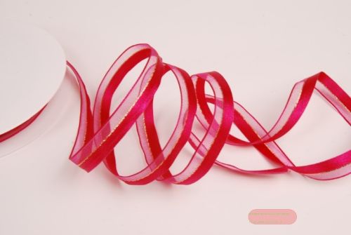 Bild von Band 20m/ 10mm, uni & tüll, d'rosa