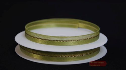 Bild von Band 20m/ 10mm, uni & tüll, h'grün