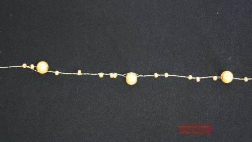 Bild von Girlande, 10m/  5mm, Perlenschnur, honig