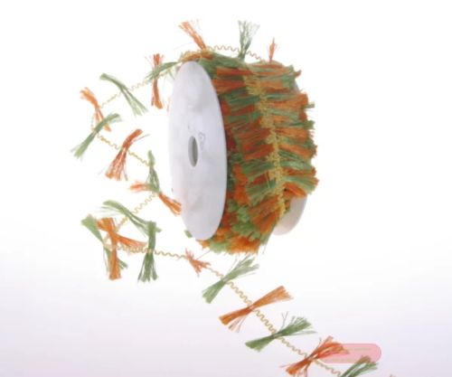 Bild von Band 20m/ 40mm, Drachenschnur, grün/orange