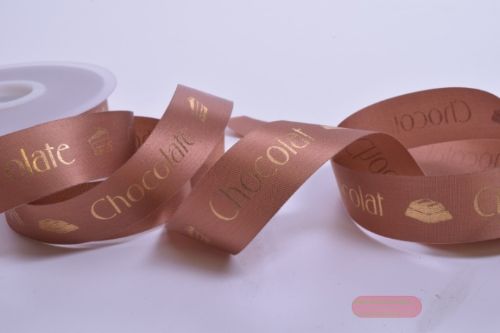 Bild von Band 50m/ 25mm, chocolat, h'braun