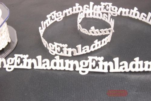 Bild von Band 10y/ 20mm, Einladung 115x klebend, ecru