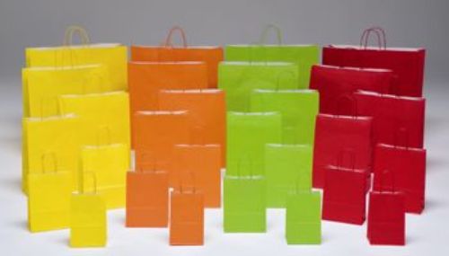 Bild von Tragtasche, 36+12 x 41cm - LU, orange