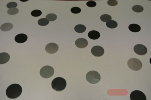 Bild von Bogen 70x 100cm, Punkte, weiss met.