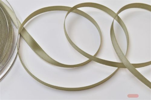 Bild von Band 50m/ 03mm, Double face Satin, kaki