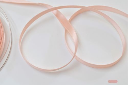 Bild von Band 25m/ 07mm, Double face Satin, lachs