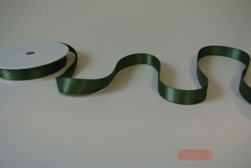 Bild von Band 25m/ 15mm, Double face Satin, olive