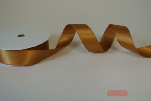 Bild von Band 25m/ 25mm, Double face Satin, natur