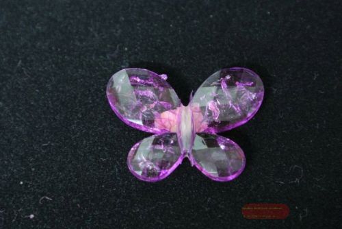 Bild von Schmetterling, Acryl 30mm mit Langloch, violett (8020)