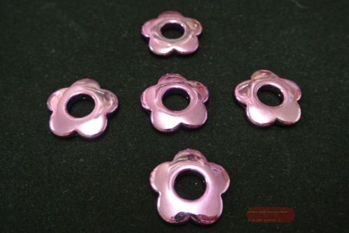 Bild von Acryl Blume, 30mm Langloch glanz, lila