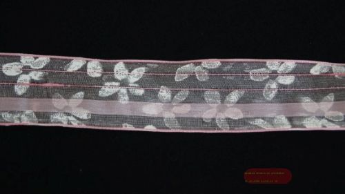 Bild von Band 20m/ 40mm, Spring Flower, rosa