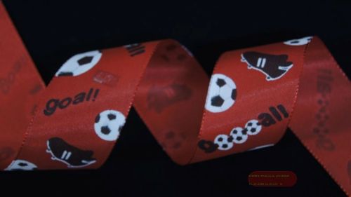 Bild von Band 20m/ 40mm, Fussball-Set, rot/schwarz