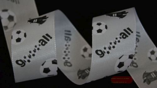 Bild von Band 20m/ 40mm, Fussball-Set, weiss/schwarz