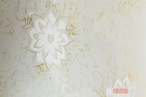 Bild von Bogen 70x 100cm, Folie Weihn-Stern, weiss/gold