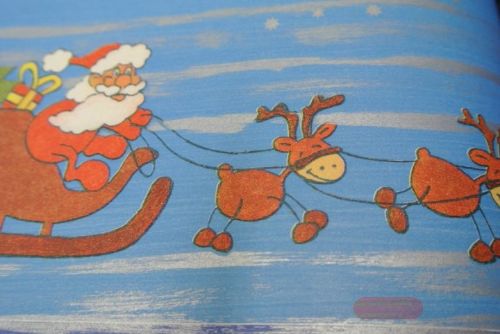 Bild von Bogen 70x 100cm, Niko mit Rentier blau, Moda