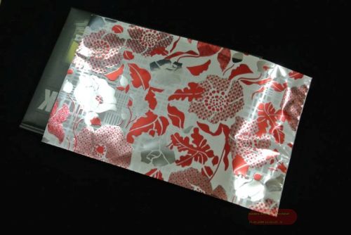Bild von Beutel, 12x 17cm Blumen, rot
