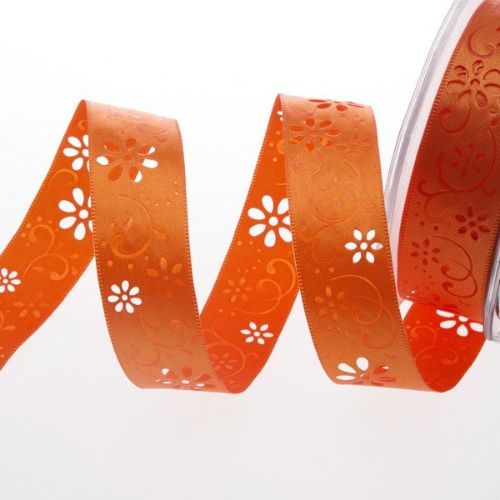 Bild von Band 20m/ 25mm, Open Flower, orange
